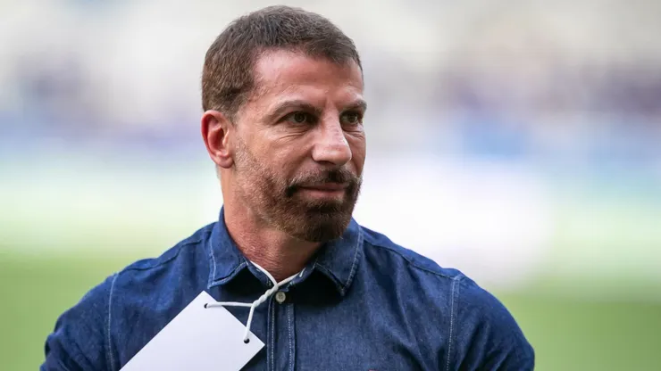 Pedrinho presidente do Vasco durante partida contra o Cruzeiro no estadio Mineirao pelo campeonato Brasileiro A 2024. Foto: Fernando Moreno/AGIF