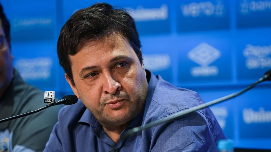 Alberto Guerra, Presidente do Grêmio contratou 5 gringos nesta temporada. Foto: Maxi Franzoi/AGIF
