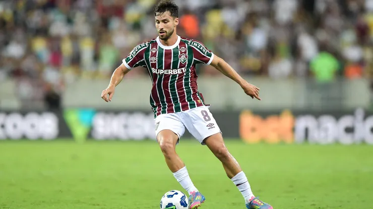Martinelli comemora marca importante pelo Fluminense. Foto: Thiago Ribeiro/AGIF