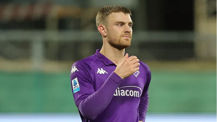 Beltrán em partida pela Fiorentina. Photo by Gabriele Maltinti/Getty Images
