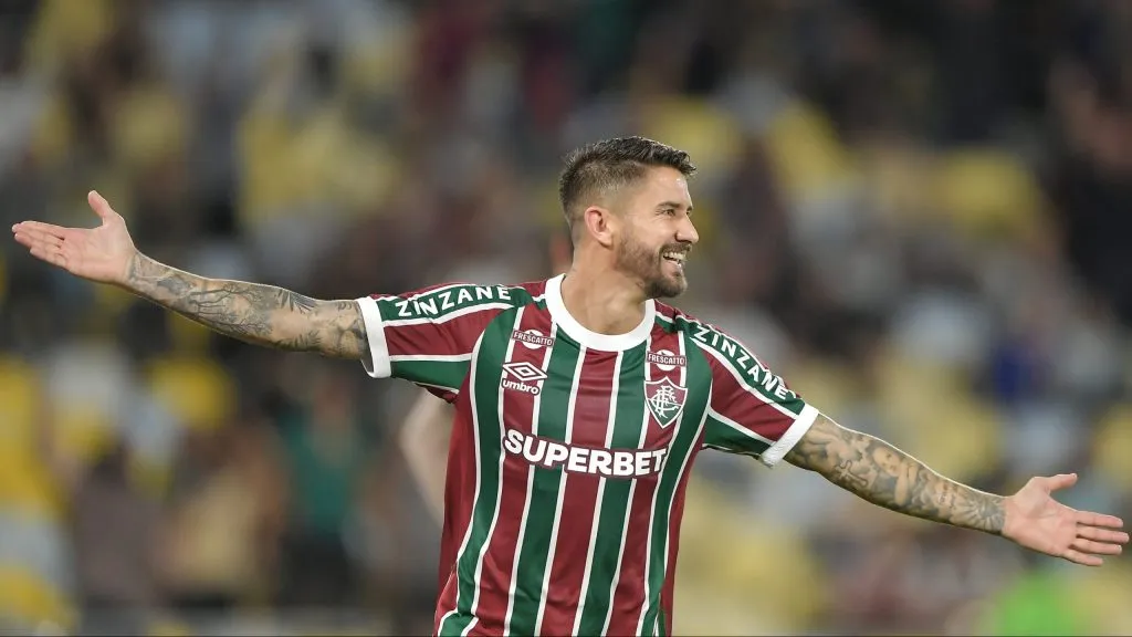 Everaldo marcou pelo Fluminense e perdeu um pênalti. Foto: Thiago Ribeiro/AGIF