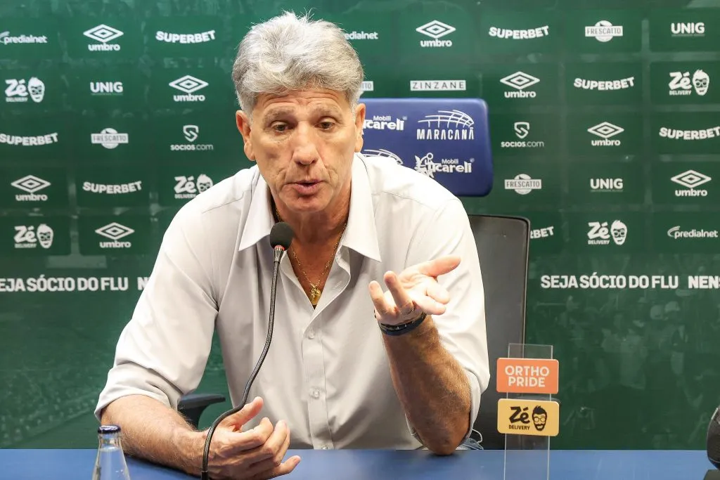 Renato Gaúcho, técnico do Fluminense em entrevista coletiva (Foto: Marcelo Gonçalves / Fluminense)