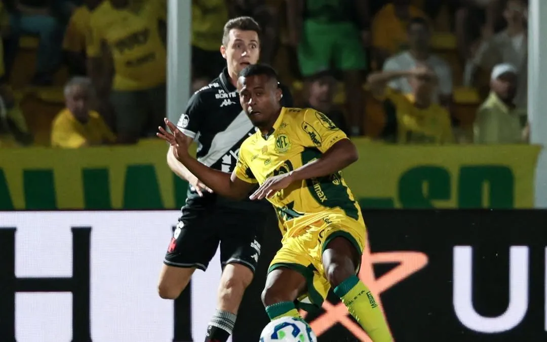 Vasco foi superado pelo Leão fora de casa neste sábado. JP Pinheiro/Agência Mirassol