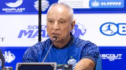 Márcio Fernandes em coletiva após vencer o Botafogo-PB