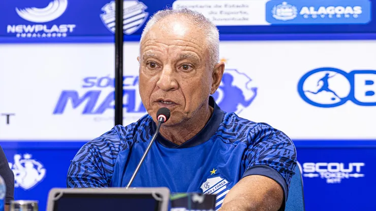 Márcio Fernandes em coletiva após vencer o Botafogo-PB