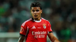 Ríos durante partida contra o Sporting-POR