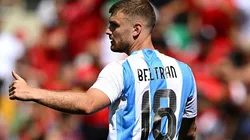 Lucas Beltrán durante partida entre Argentina e Marrocos, pelos Jogos Olímpicos de Paris, em 2024. Foto: Tullio M. Puglia