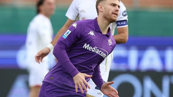 Lucas Beltrán comemorando gol. Foto: Gabriele Maltinti/Getty Images
