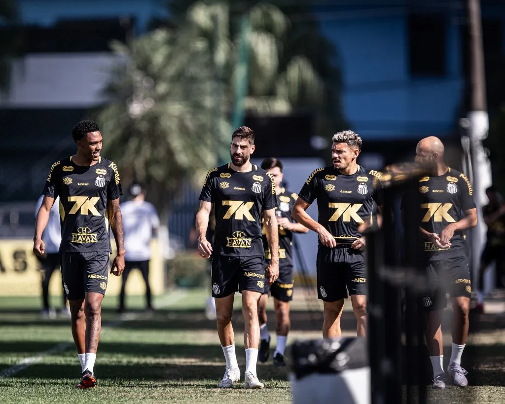 Treino no CT Rei Pelé (Foto: Raul Baretta/ Santos FC)