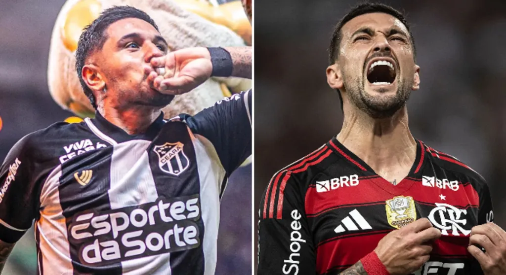 Galeano e Arrascaeta entram em campo na disputa entre Ceará e Flamengo pela 18ª rodada do Brasileirão neste domingo (3)Reprodução/Instagram