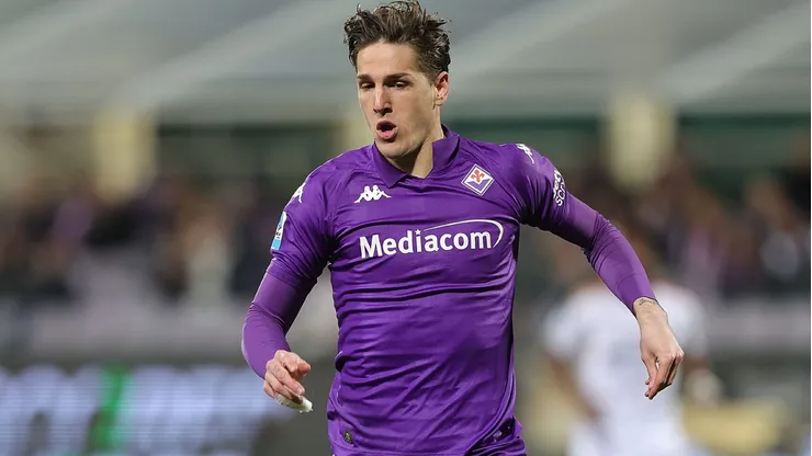Nicolo Zaniolo, atacante da Fiorentina em partida pelo cameponato italiano