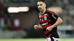 Leo Ortiz, jogador do Flamengo durante partida contra o Botafogo no estadio Maracana pelo campeonato Brasileiro A 2025. Foto: Thiago Ribeiro/AGIF