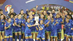 Brasil comemora a nona taça. Foto: Divulgação/Copa América