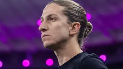 Filipe Luís durante partida entre Ceará e Flamengo, na Arena Castelão, pelo Brasileirão.