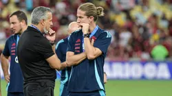 Boto faz cobrança a Filipe Luís após empate - Foto: Thiago Ribeiro/AGIF