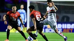Pablo Maia foi um dos destaques do São Paulo no duelo de ida - Foto: Marcello Zambrana/AGIF