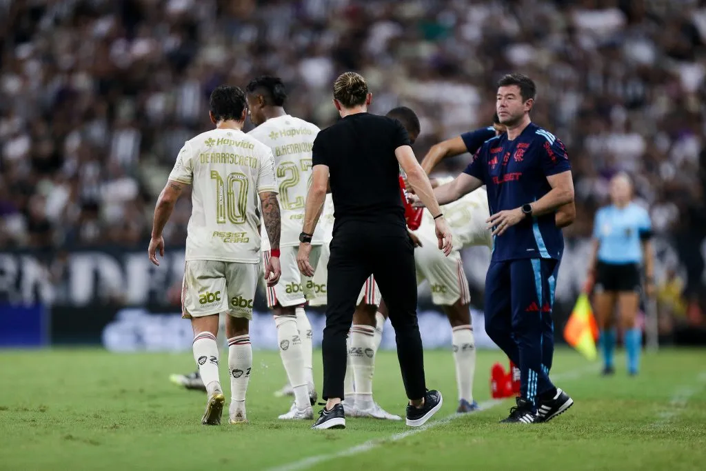 Filipe Luís durante a partida contra o Ceará. Fotos: Gilvan de Souza/Flamengo