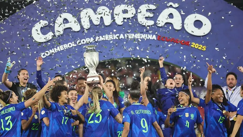 Seleção Feminina campeã da Copa América. FOTOS : Lívia Villas Boas / CBF