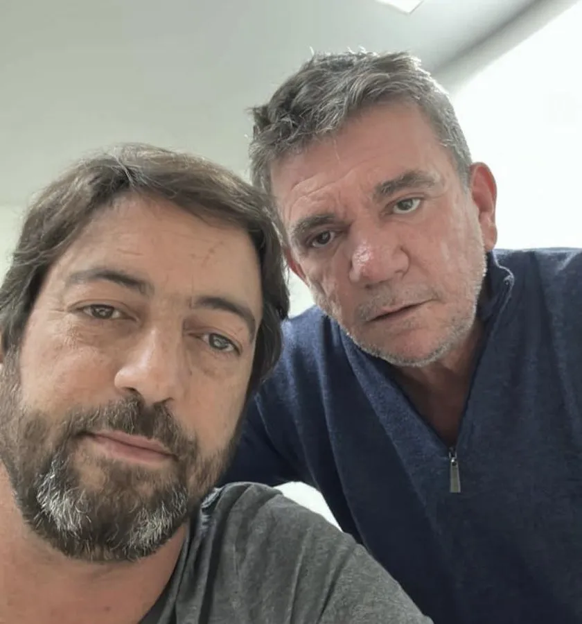 Duílio e Sanchez juntos depois de retomarem a amizade. (Reprodução/Instagram)