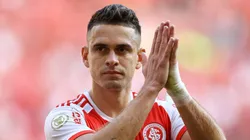 Rafael Borré, atacante do Inter em partida do campeonato brasileiro