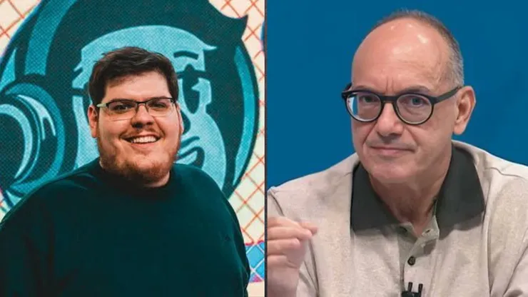 Lédio Carmona e Casemiro Miguel em programa esportivo