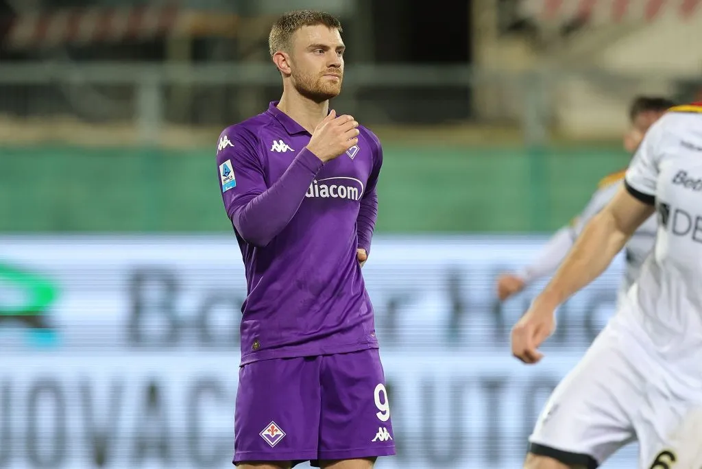 Beltrán em ação pela Fiorentina. Photo by Gabriele Maltinti/Getty Images