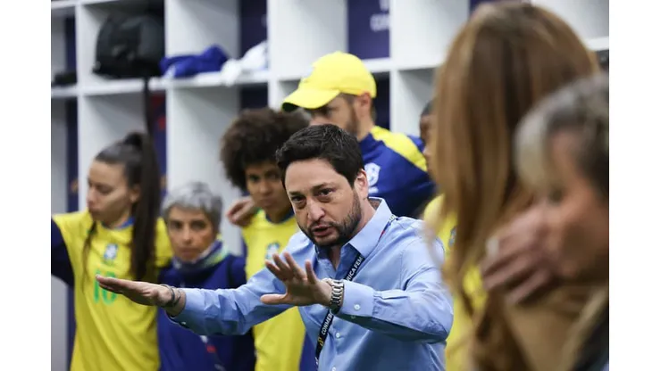 Arthur Elias antes da final da Copa América. Foto: Lívia Villas Boas/CBF