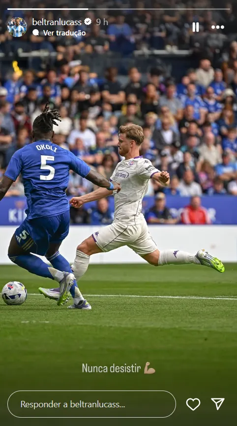 Lucas Beltrán solta mensagem enigmática no Instagram. Foto: Reprodução.