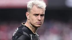 Róger Guedes durante partida entre São Paulo e Corinthians, no Morumbis, pelo Brasileirão 2022.