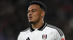Rodrigo Muniz, atacante do Fulham em partida do campeonato inglês