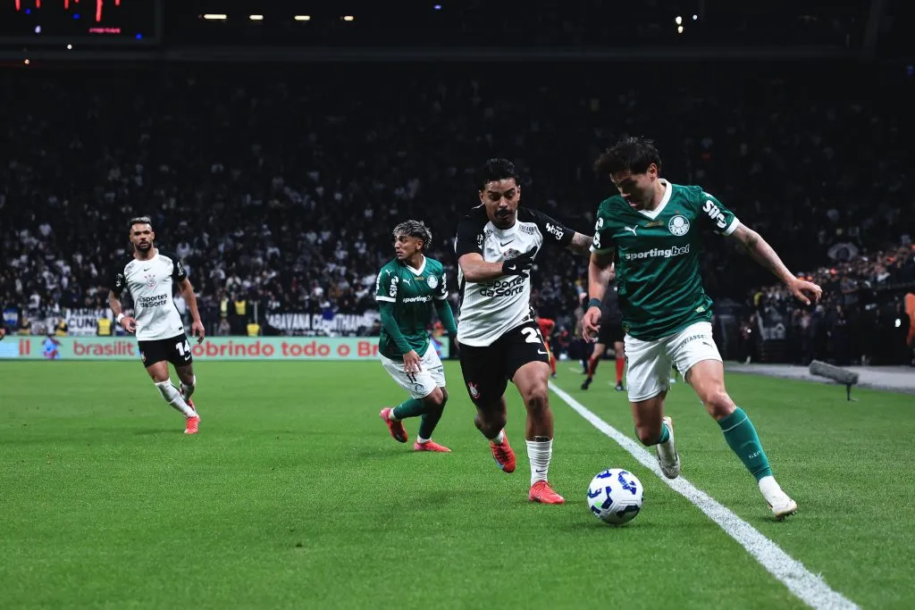 Corinthians joga por feito inédito contra o Palmeiras em mata-mata nacional. Foto: Ettore Chiereguini/AGIF