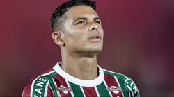 Thiago Silva durante partida entre Fluminense e Cruzeiro, no Maracanã, pelo Brasileirão.