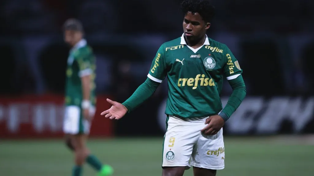 Endrick pelo Palmeiras. Foto: Ettore Chiereguini/AGIF