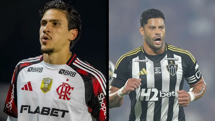 Hulk x Pedro duelo entre Atlético-MG e Flamengo - Fotos Agif