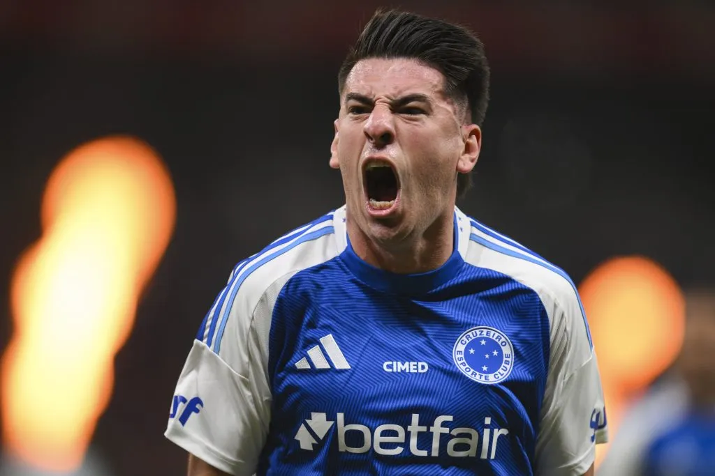 Villalba é uma das lideranças do Cruzeiro em campo. (Photo by Pedro Vilela/Getty Images)