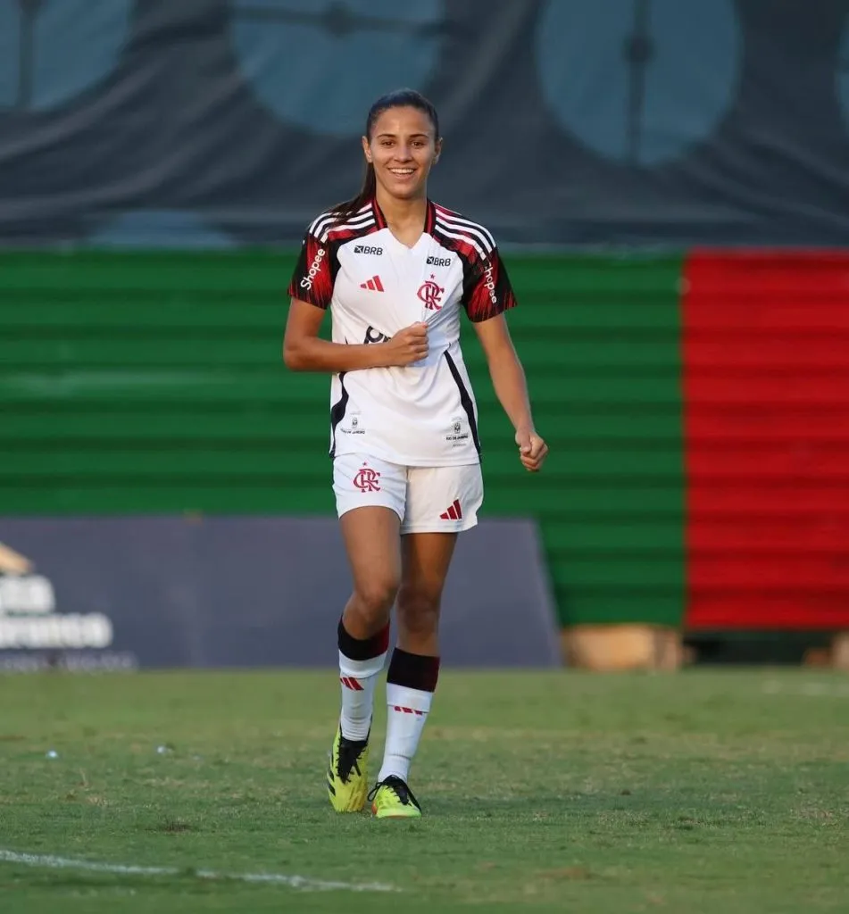 Hat-trick de Mariana. Foto: Mariana Sá/Flamengo