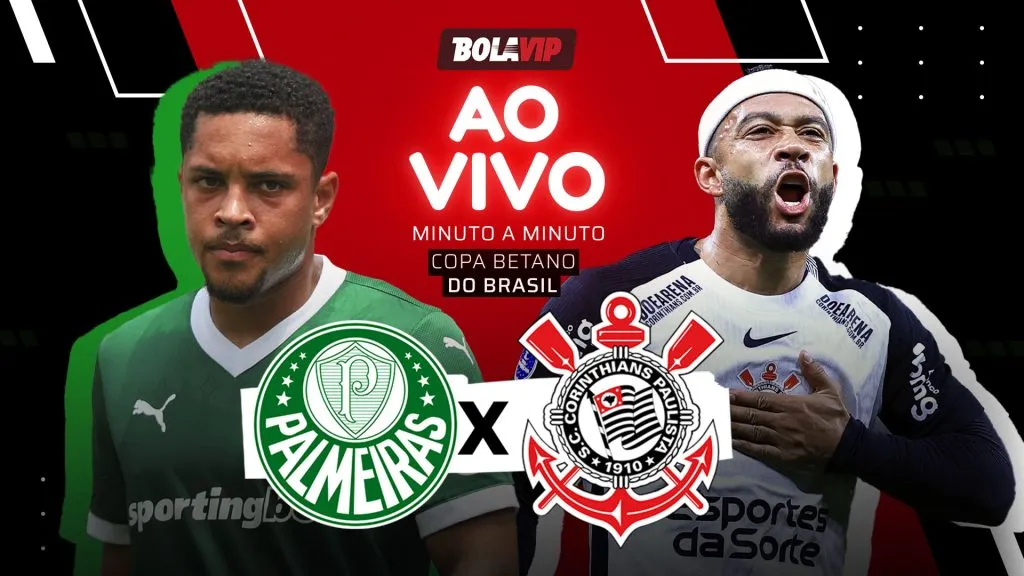 Palmeiras x Corinthians foi transmitido ao vivo, minuto a minuto, pelo Bolavip Brasil