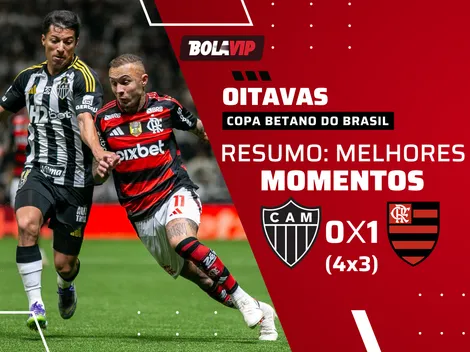 Everson decide e Atlético-MG elimina o Flamengo nos pênaltis
