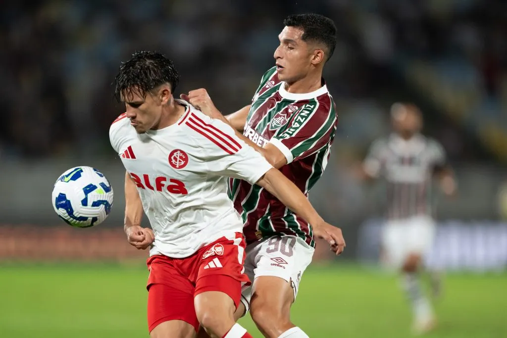 Fluminense avança com eficiência; Inter repete erros de um time sem soluções. Foto: Jorge Rodrigues/AGIF