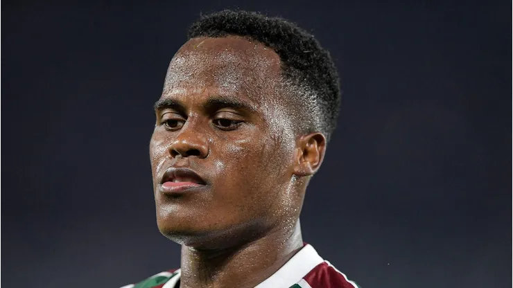 RJ - RIO DE JANEIRO - 17/07/2025 - BRASILEIRO A 2025, FLUMINENSE X CRUZEIRO - Arias jogador do Fluminense durante partida contra o Cruzeiro no estadio Maracana pelo campeonato Brasileiro A 2025.