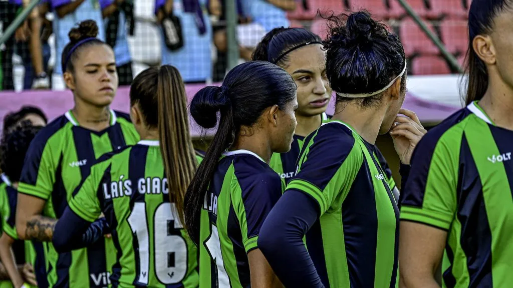 Jogadoras do América Mineiro em campo
