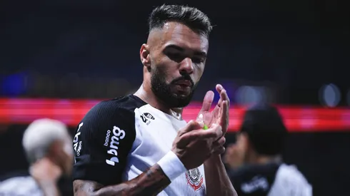 Raniele jogador do Corinthians comemora gol de sua equipe durante partida contra o Palmeiras no estadio Arena Allianz Parque pelo campeonato Copa Do Brasil 2025. Foto: Ettore Chiereguini/AGIF
