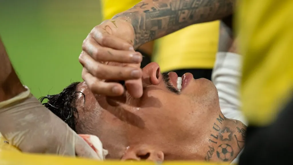 Richard jogador do Internacional durante partida contra o Fluminense no estadio Maracana pelo campeonato Copa Do Brasil 2025. Foto: Jorge Rodrigues/AGIF