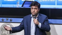 Alberto Guerra presidente do Gremio durante em coletiva de imprensa realizada no Arena do Gremio. Foto: Fernando Alves/AGIF