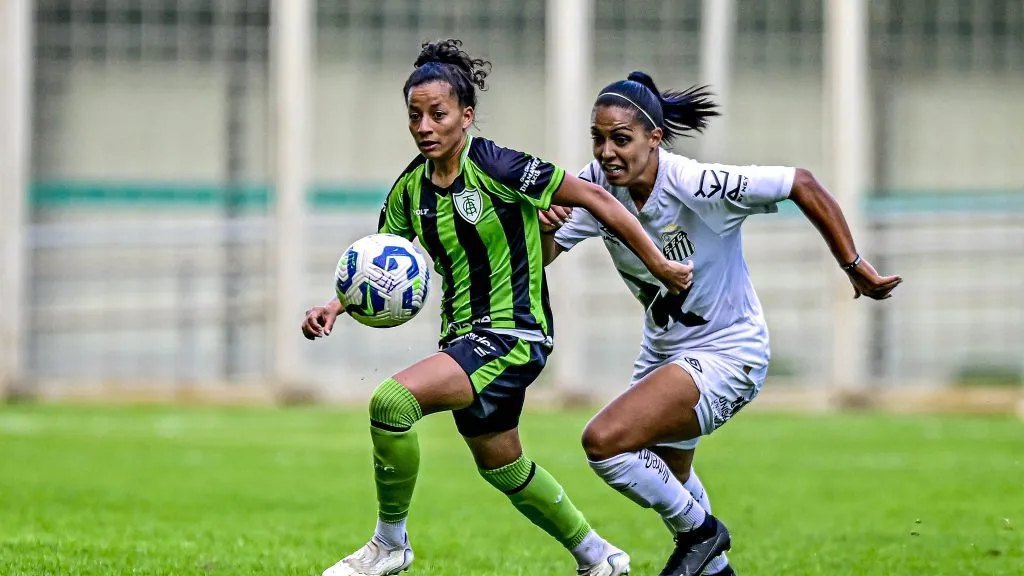 partida entre América e Santos na Copa do Brasil Feminina