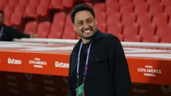 QUITO, ECUADOR - JULY 29: Head Coach Arthur Ribas of Brazil looks on before the CONMEBOL Copa America Femenina 2025 Semifinal match between Brazil and Uruguay at Rodrigo Paz Delgado Stadium on July 29, 2025 in Quito, Ecuador. (Photo by Franklin Jacome/Getty Images)