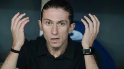 Filipe Luís repete sequência que quase tirou Jorge Jesus do Flamengo. Foto: Thiago Ribeiro/AGIF