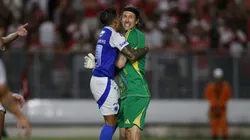 Cassio goleiro do Cruzeiro durante a partida entre CRB e Cruzeiro no Estadio Rei Pele em Maceio, pela Copa do Brasil 2025. Foto: Marlon Costa/AGIF