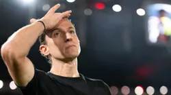 Filipe Luís durante partida do Flamengo