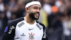 Memphis Depay durante partida entre Corinthians e América de Cali-COL, na Neo Química Arena, pela Copa Sul-Americana.